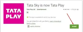 TATA Play App mobile application