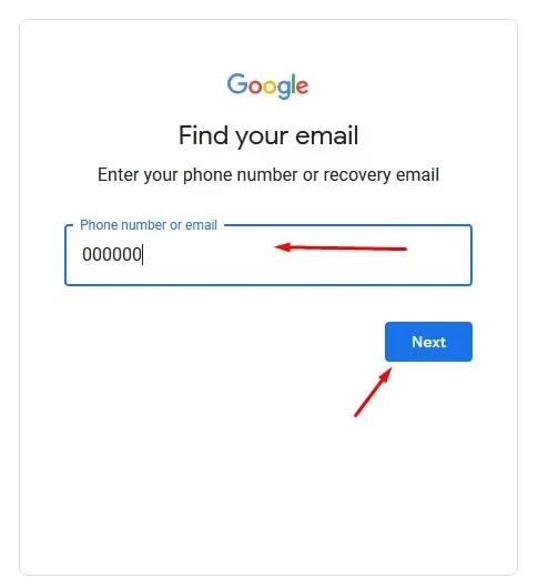 Enter Mobile Number for email