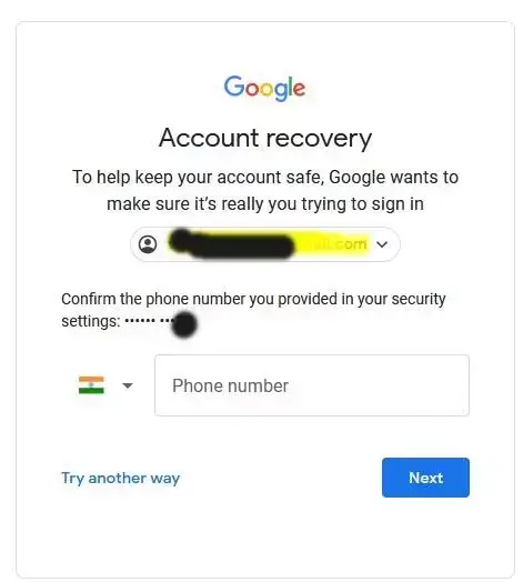 Google Pasword Reset By Logged In to Smartphone