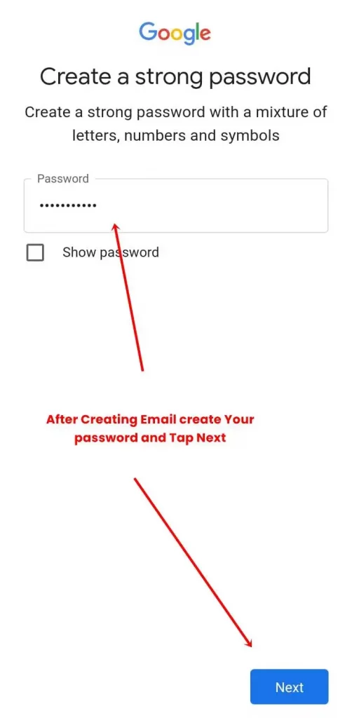 Google Secure Password